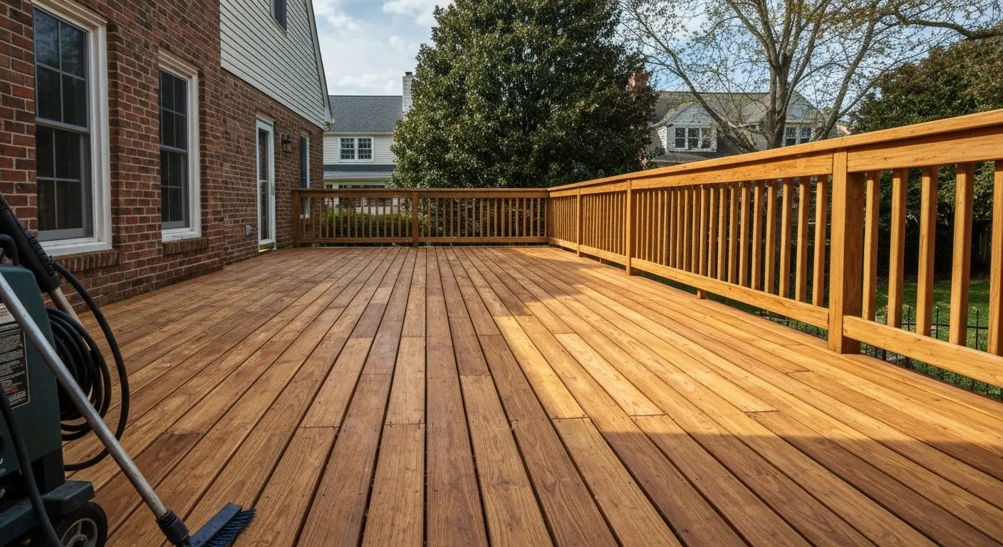 Deck and roof cleaning