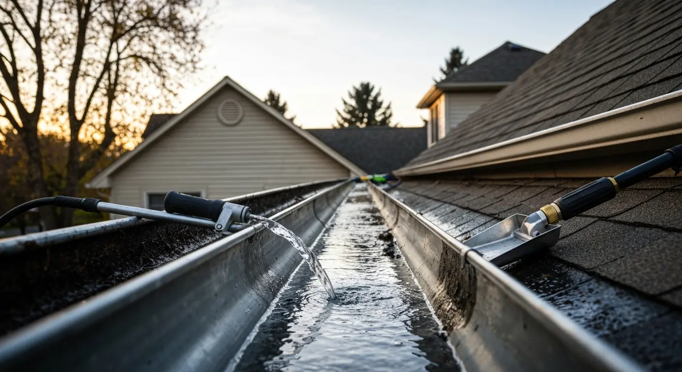 Roof and gutter cleaning