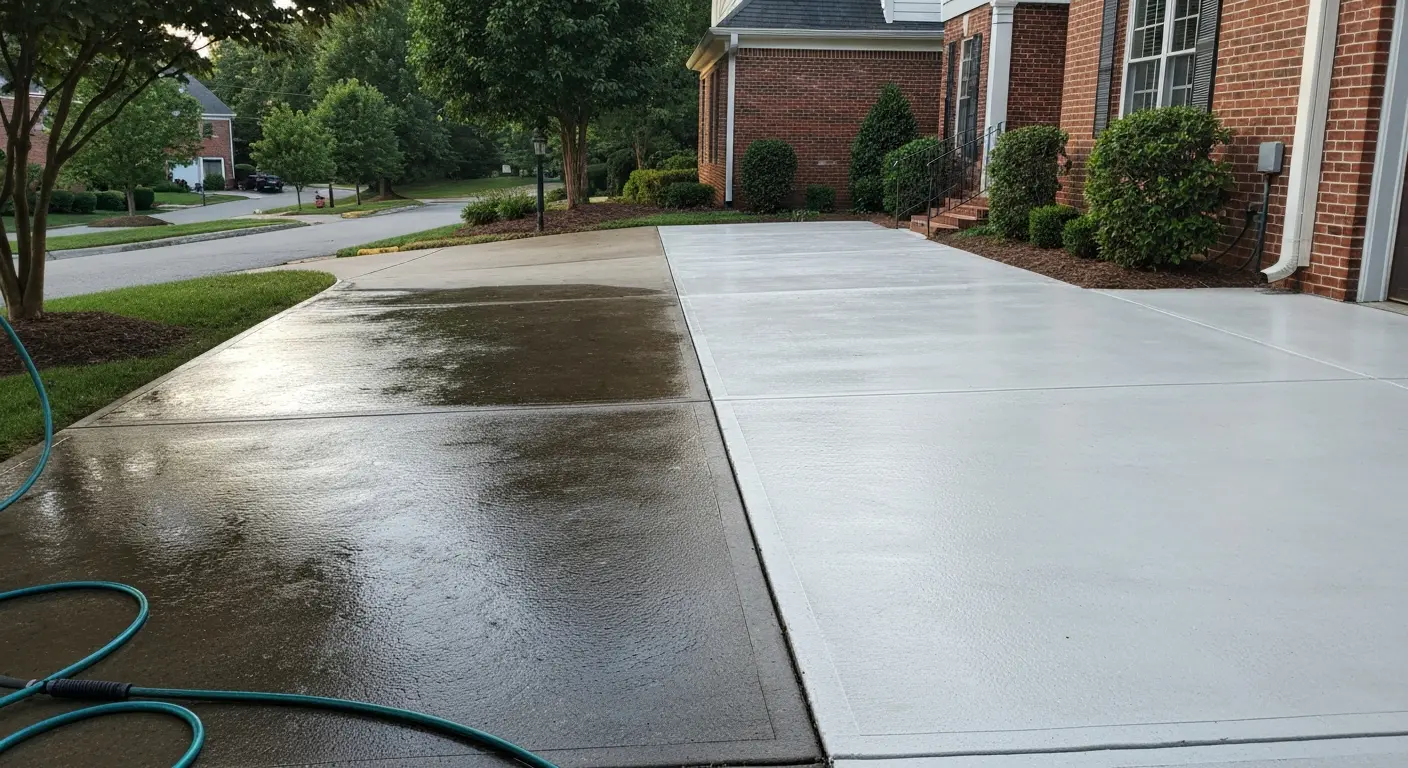 Driveway and patio cleaning