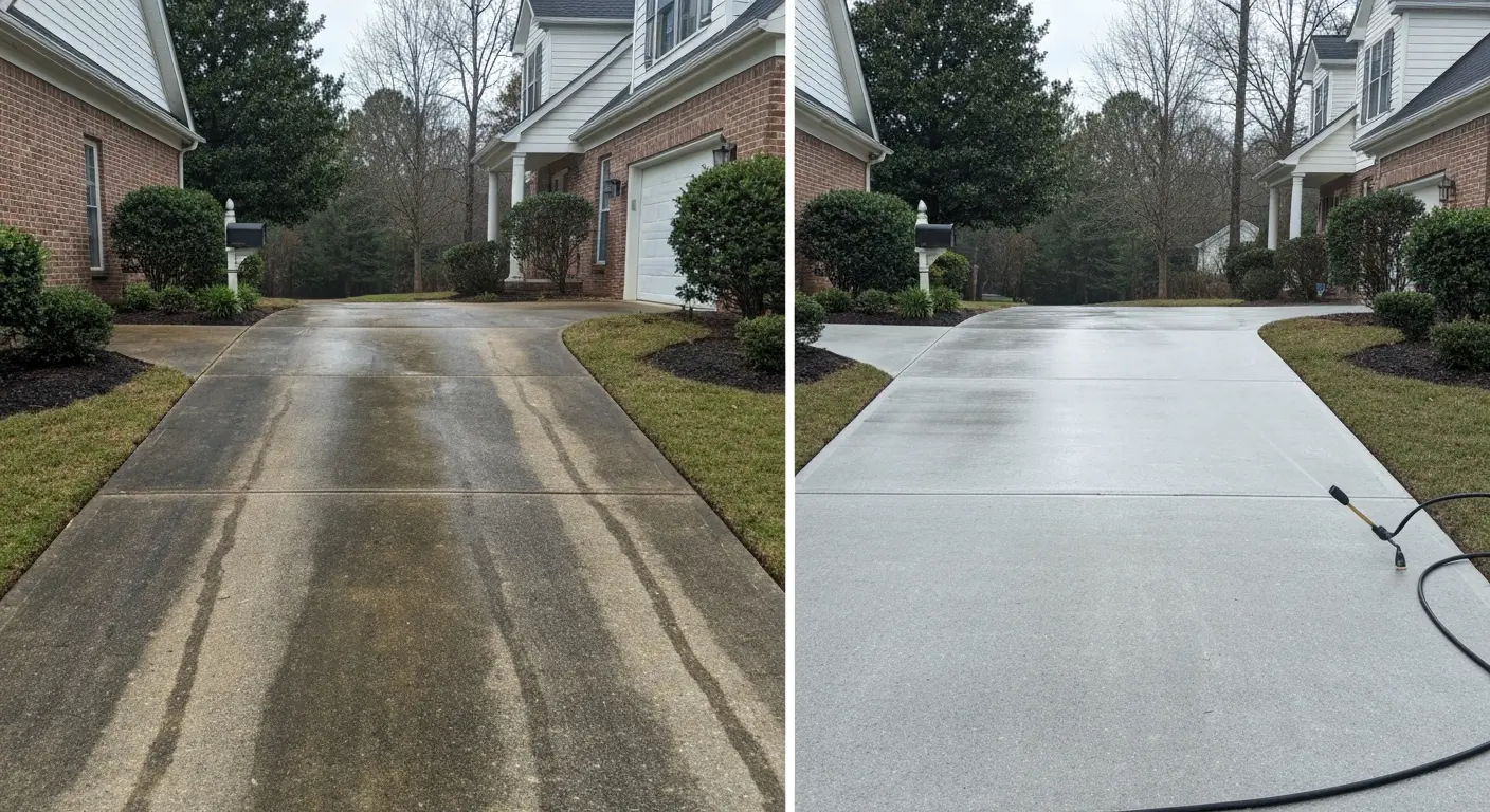 Driveway cleaning service