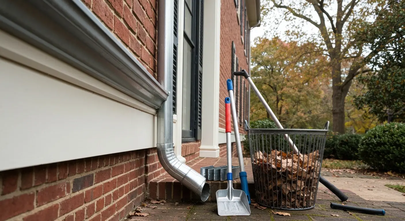 Downspout clearing service in Alexandria