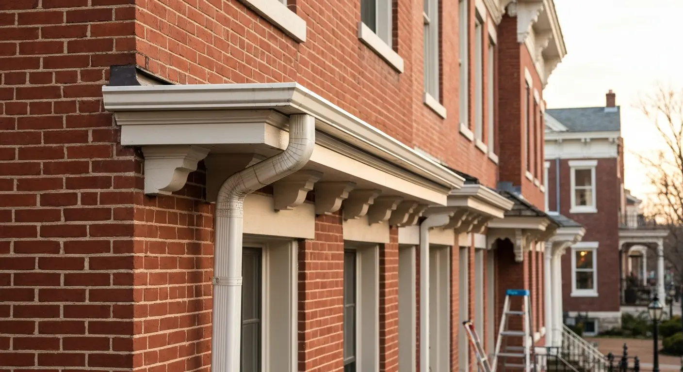 Gutter debris removal in Alexandria