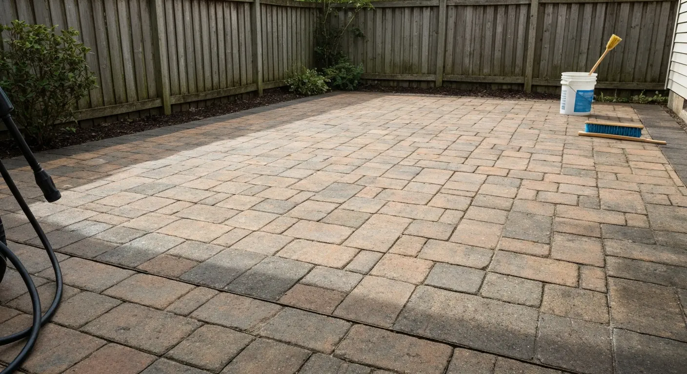 Patio cleaning service