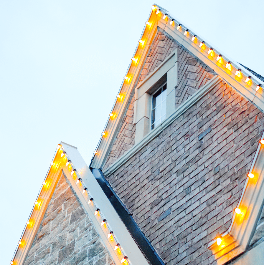 Christmas light installation 4