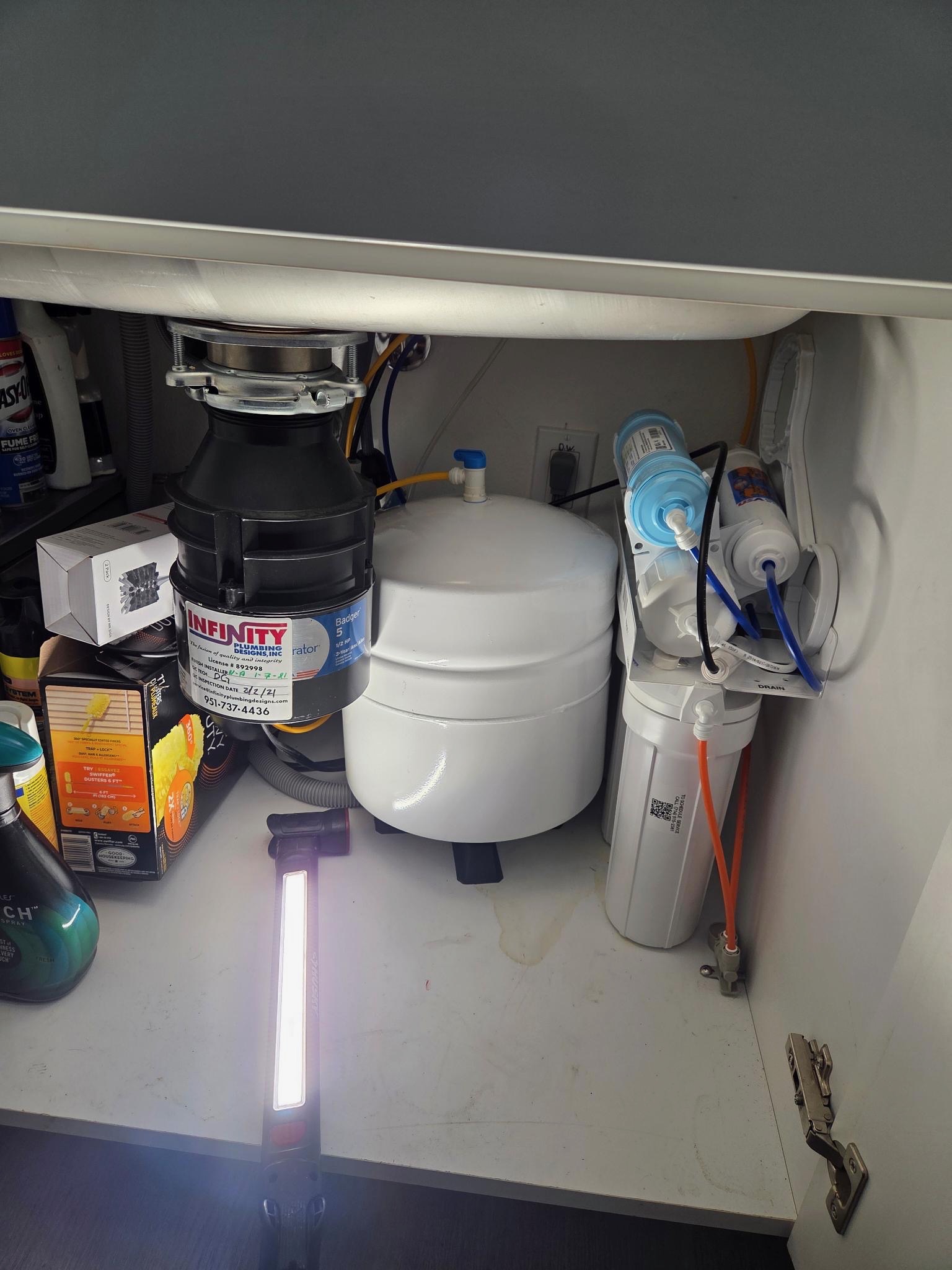 Water filtration installation project