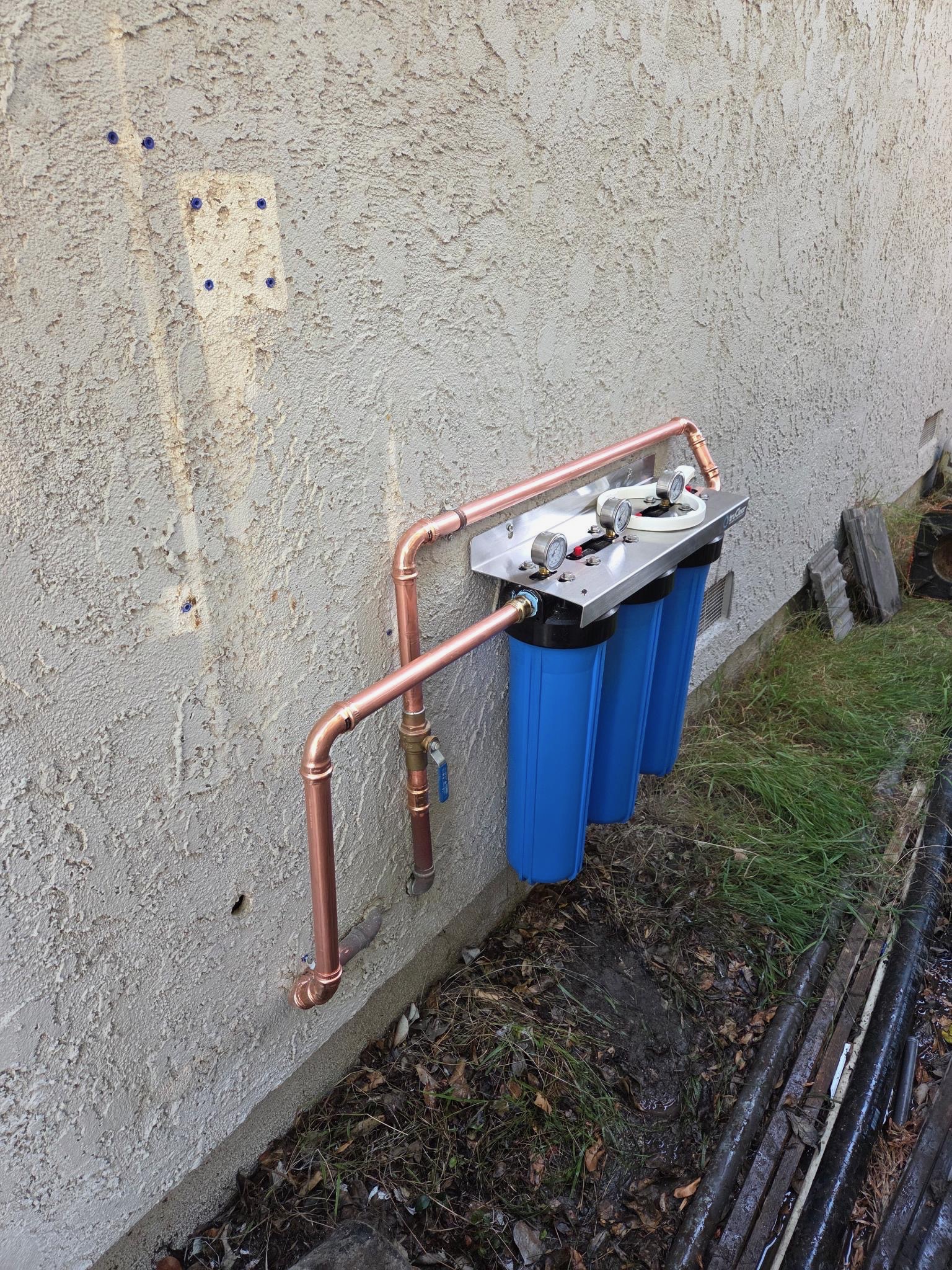 Water filtration installation project