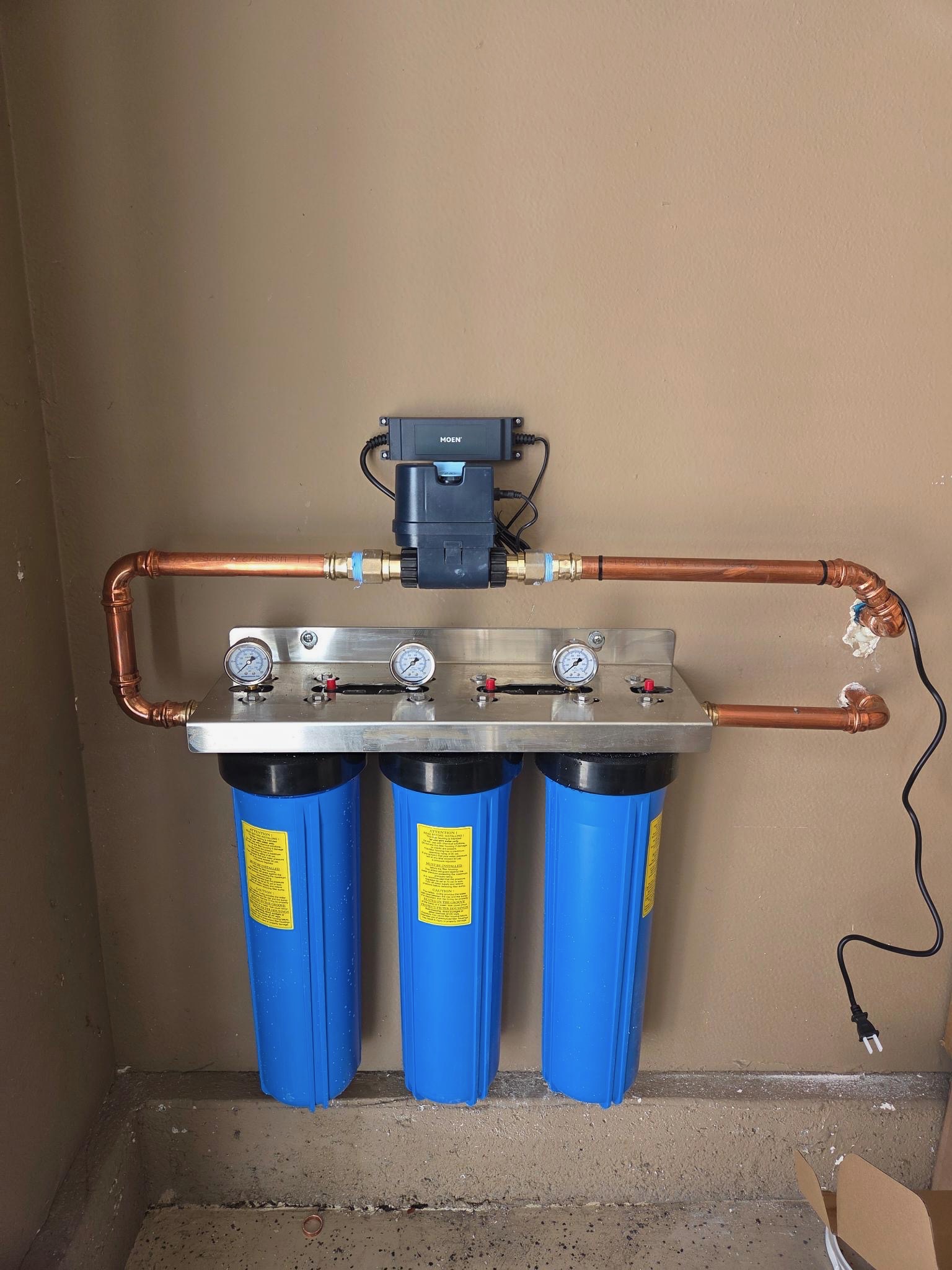 Water filtration installation project