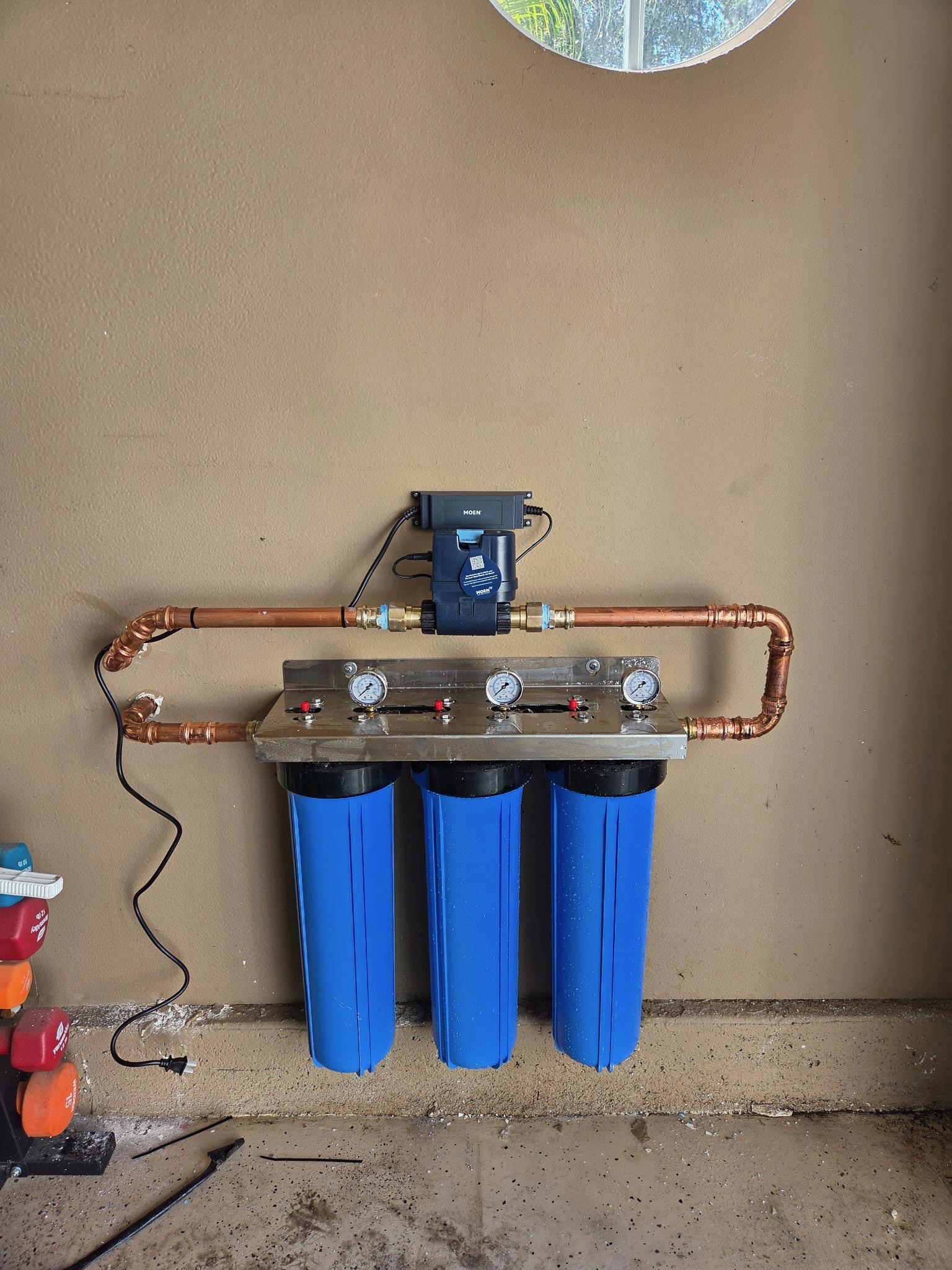 Water filtration installation project