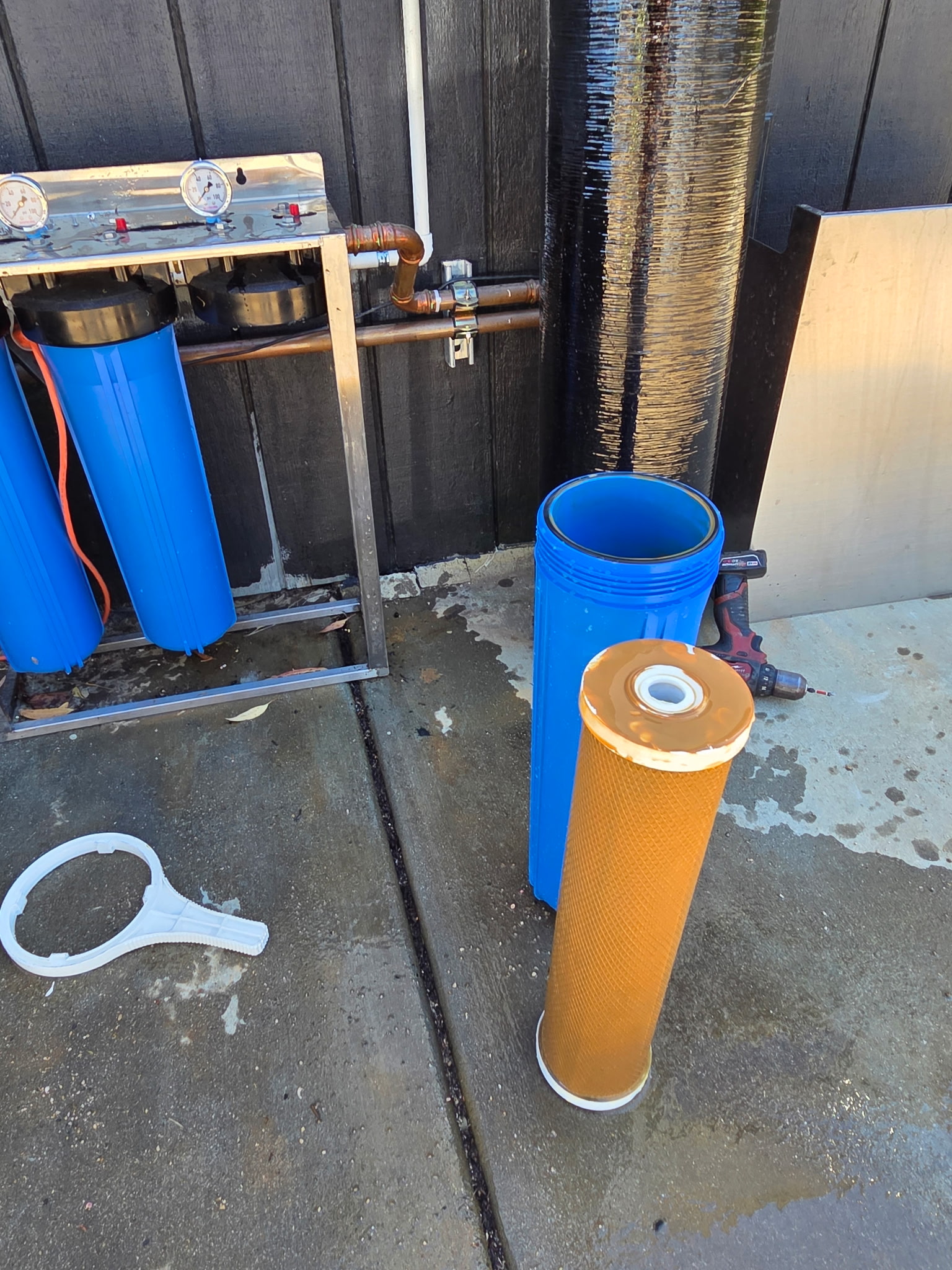 Water filtration installation project