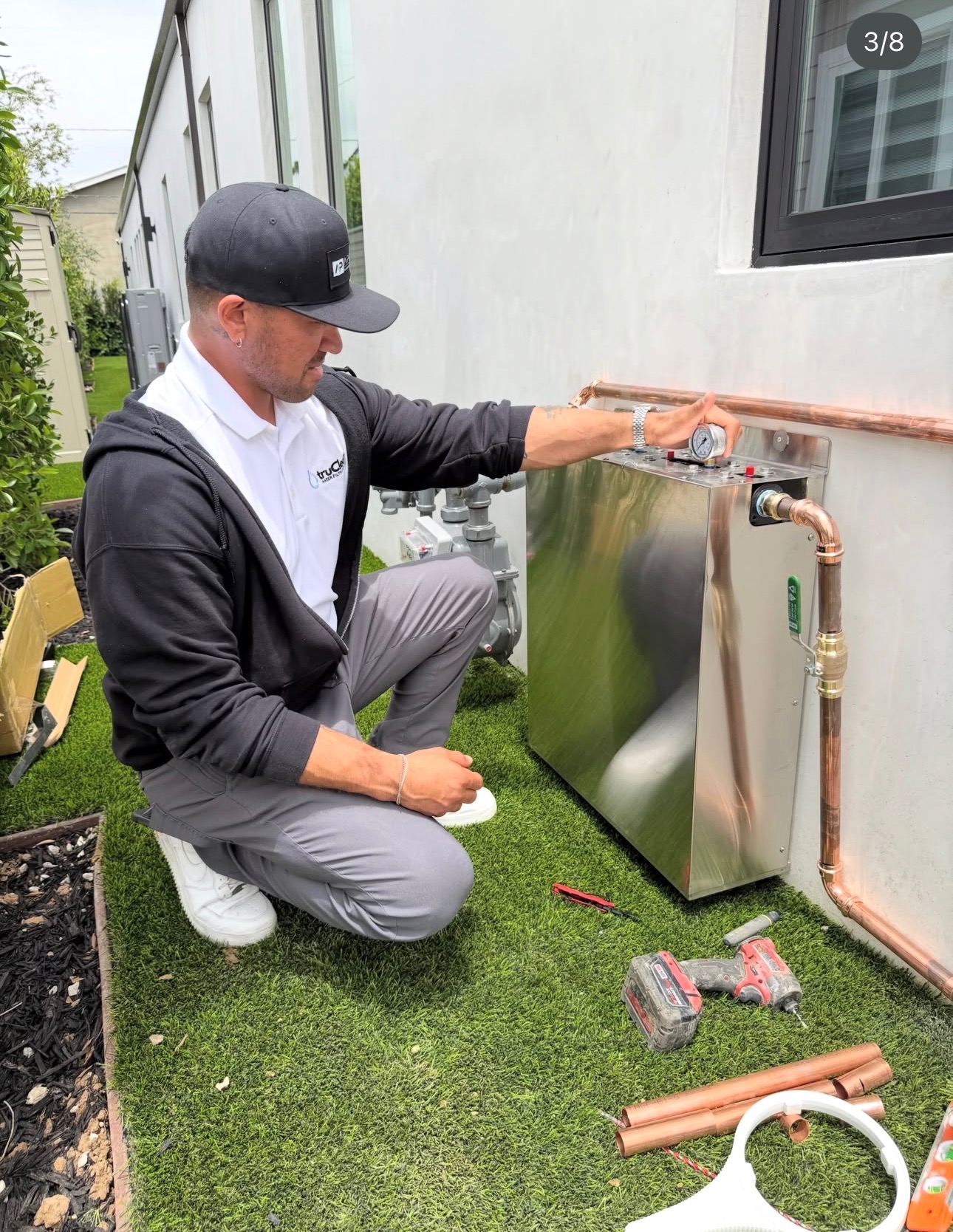 Water filtration installation project