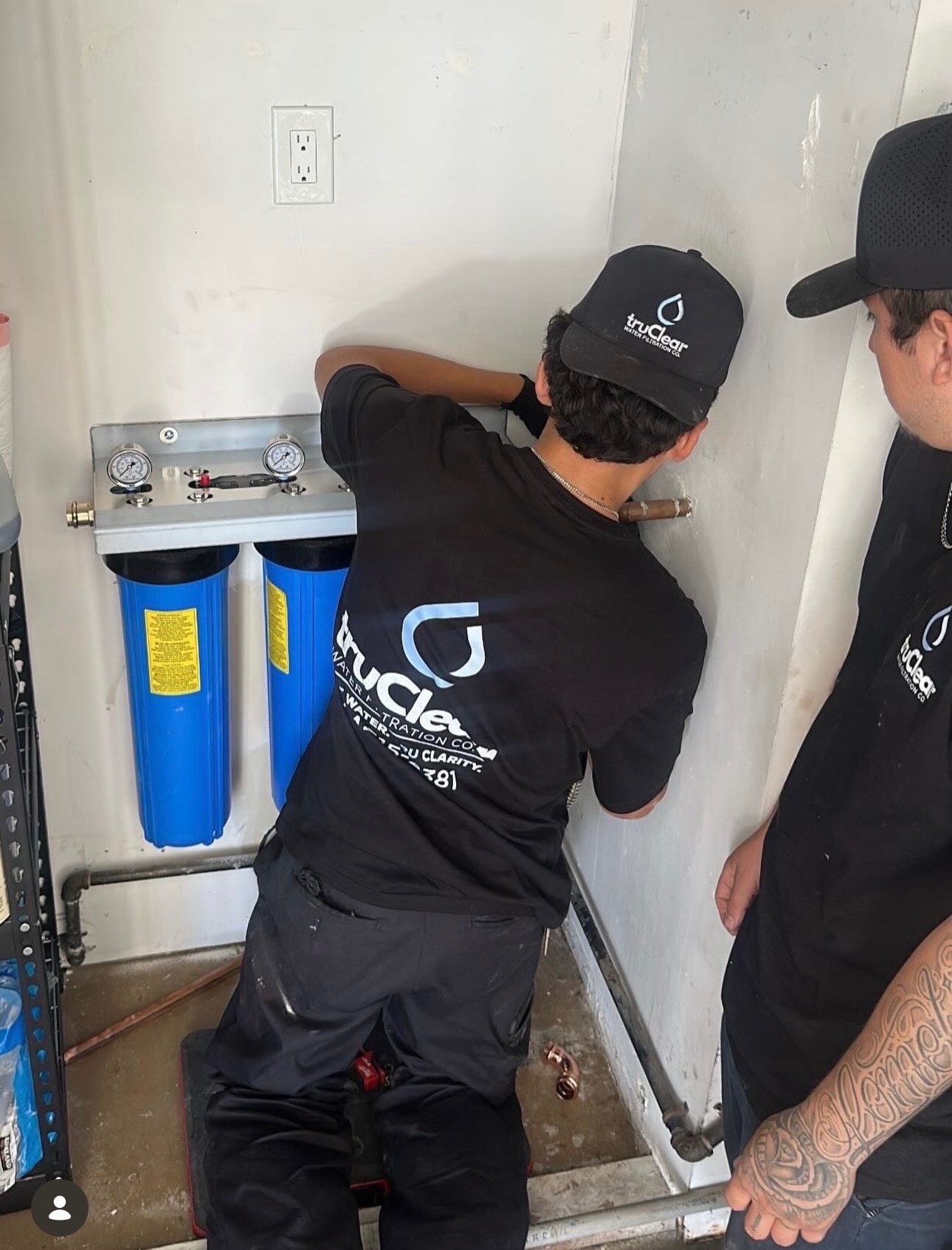 Water filtration installation project