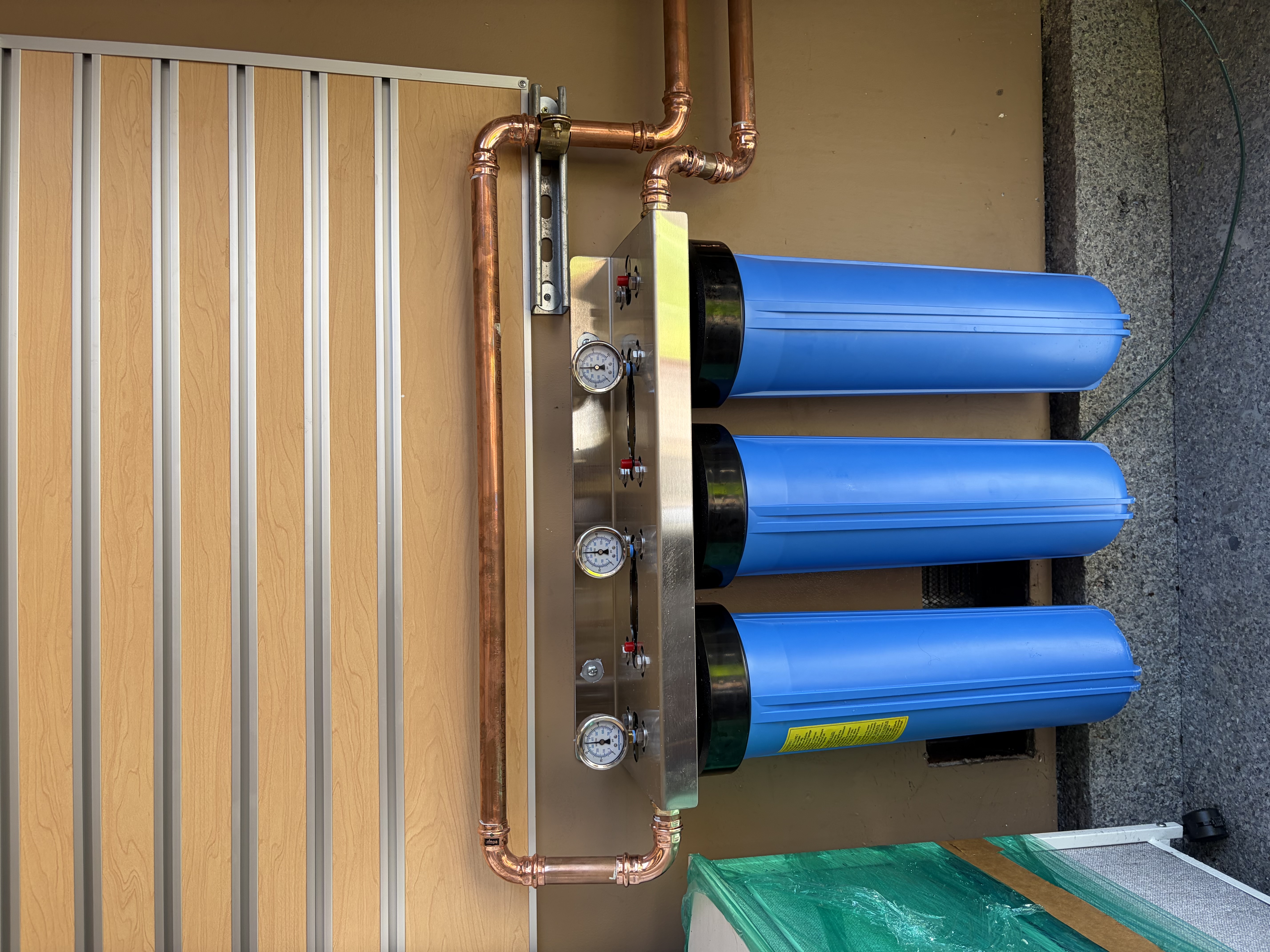 Water filtration installation project