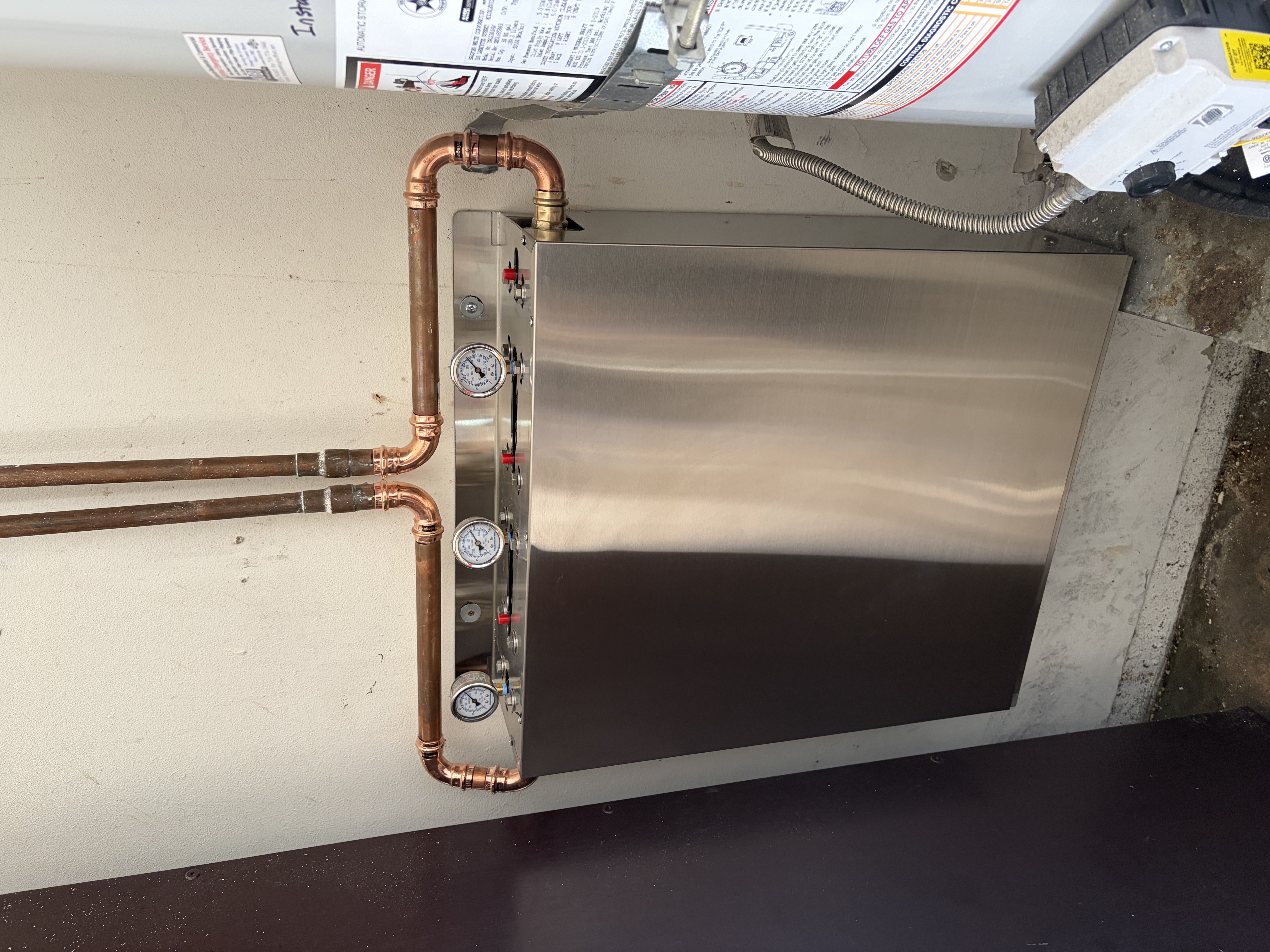 Water filtration installation project