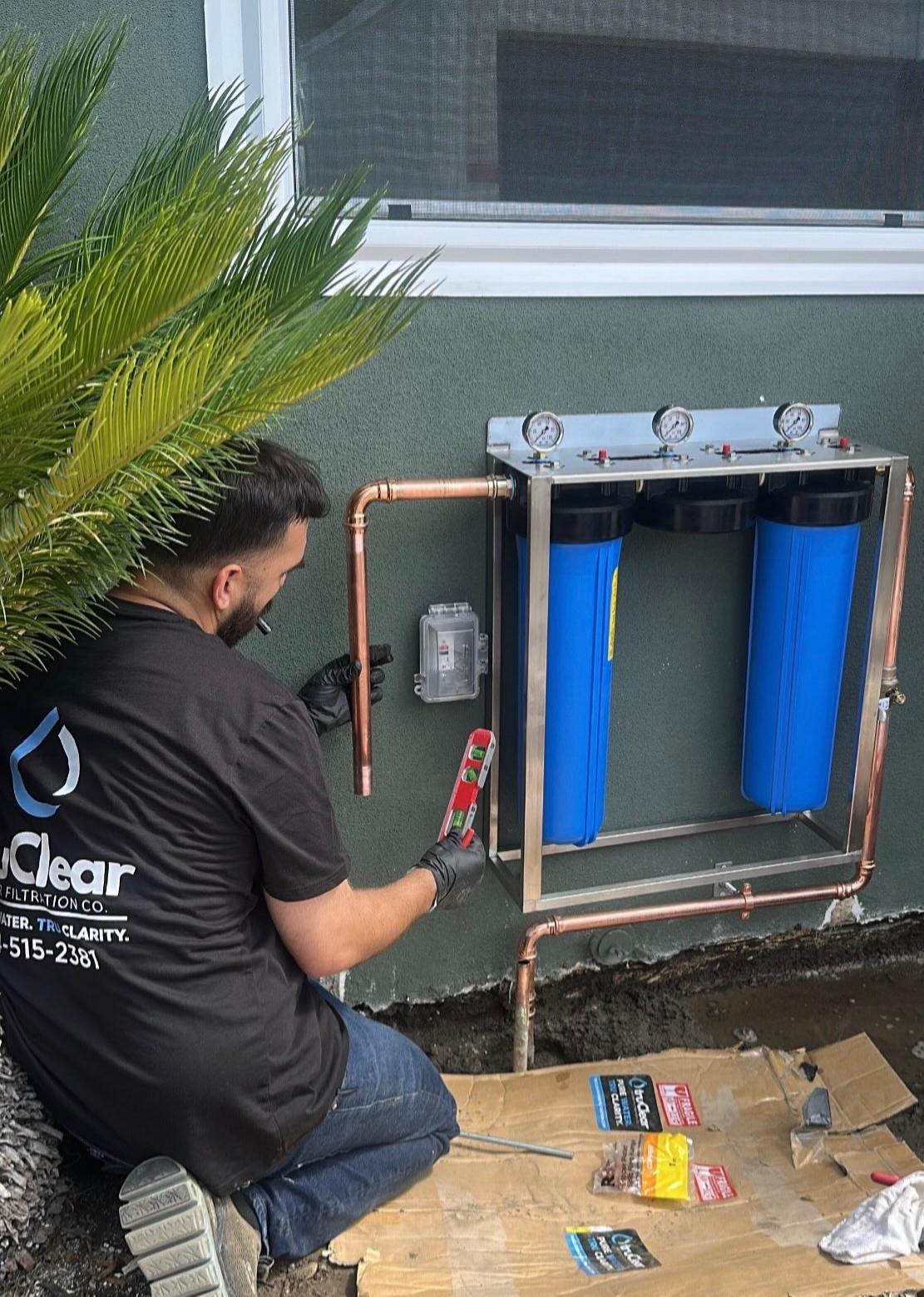 Water filtration installation project