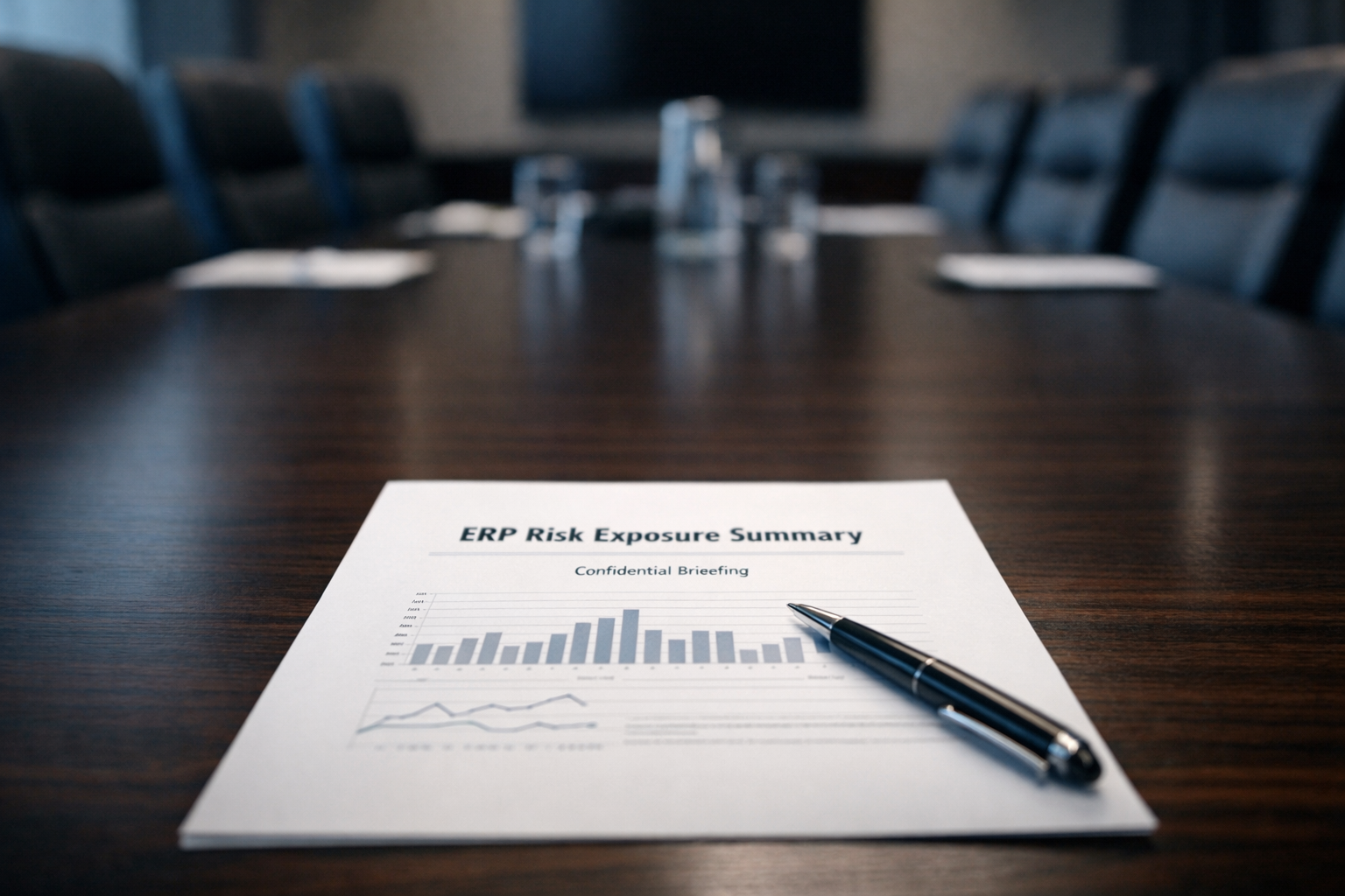 How should a CFO explain ERP risk to the board?
