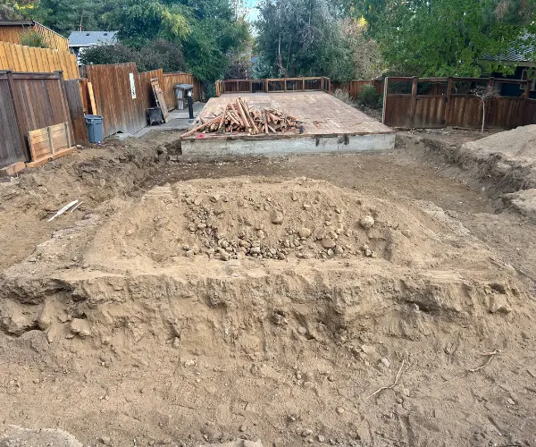 Land prepped for new home build in Bend, Oregon