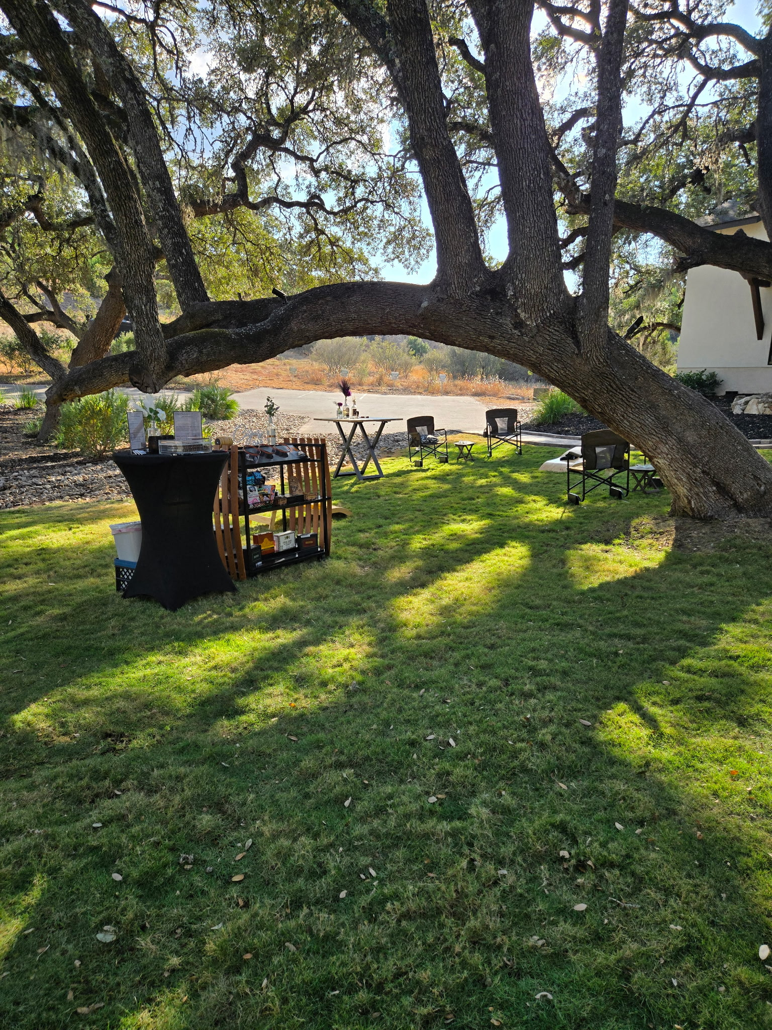 The Whiskey Hour lounge setup