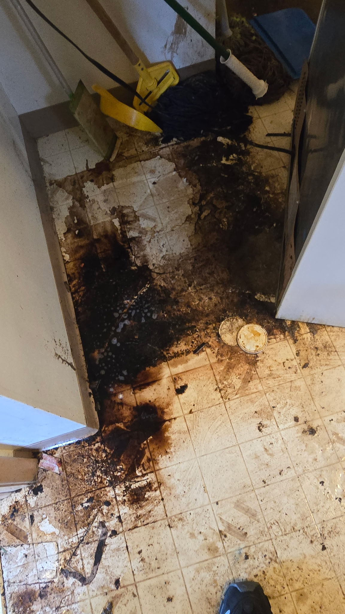 Cleaning job before — hoarding kitchen, Milwaukee WI