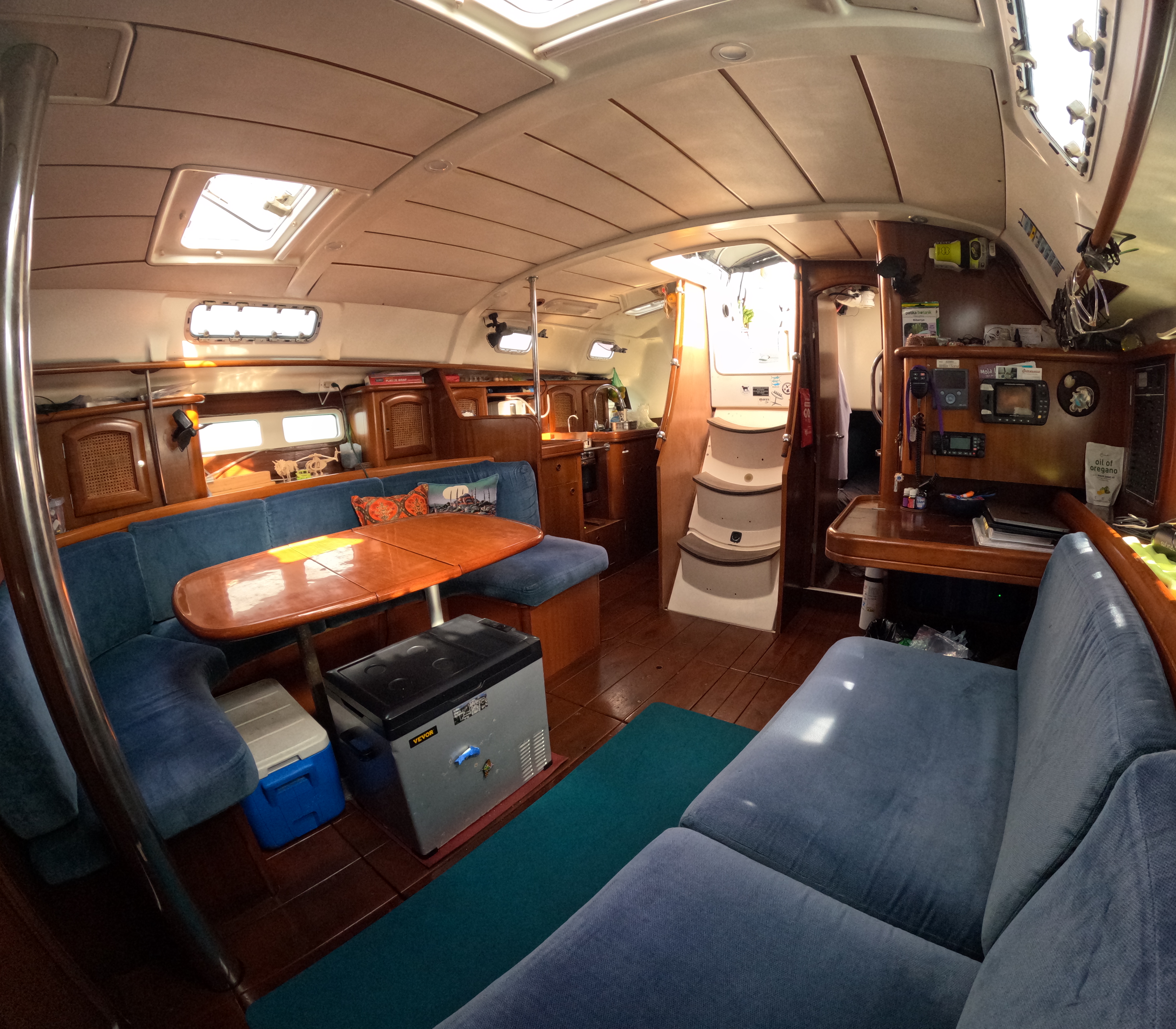 Galley area onboard