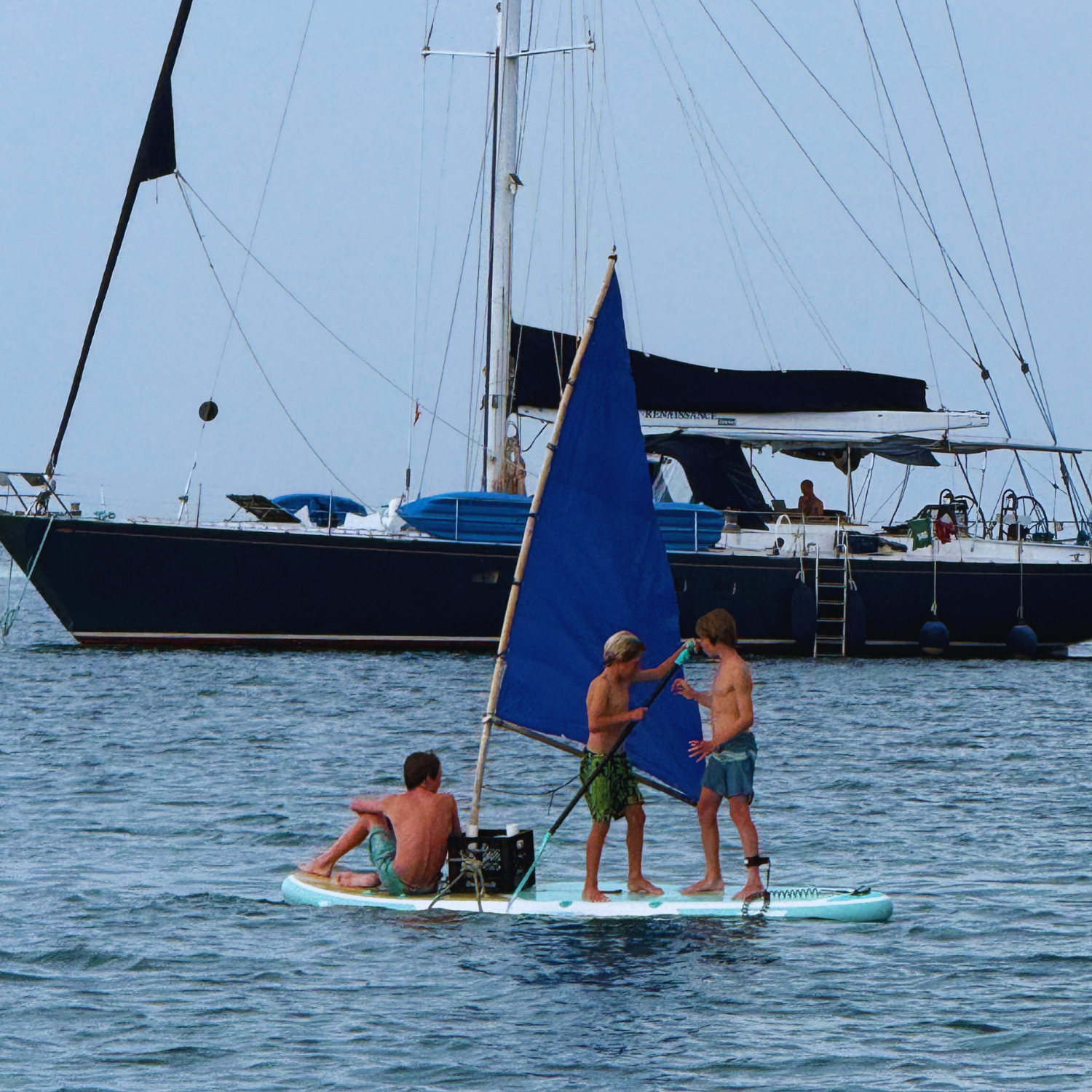 Aboard the sailboat in San Blas