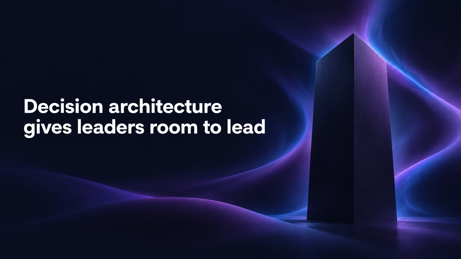 An agent can carry the work. Only decision architecture lets it carry the responsibility.