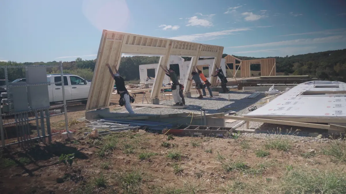 New building construction framing by Aurora Carpentry in Fenton, MO