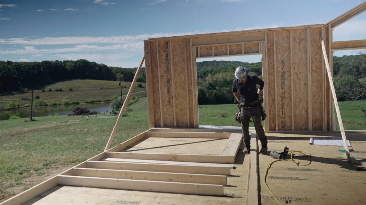 Aurora Carpentry building crew on a project in Fenton, MO