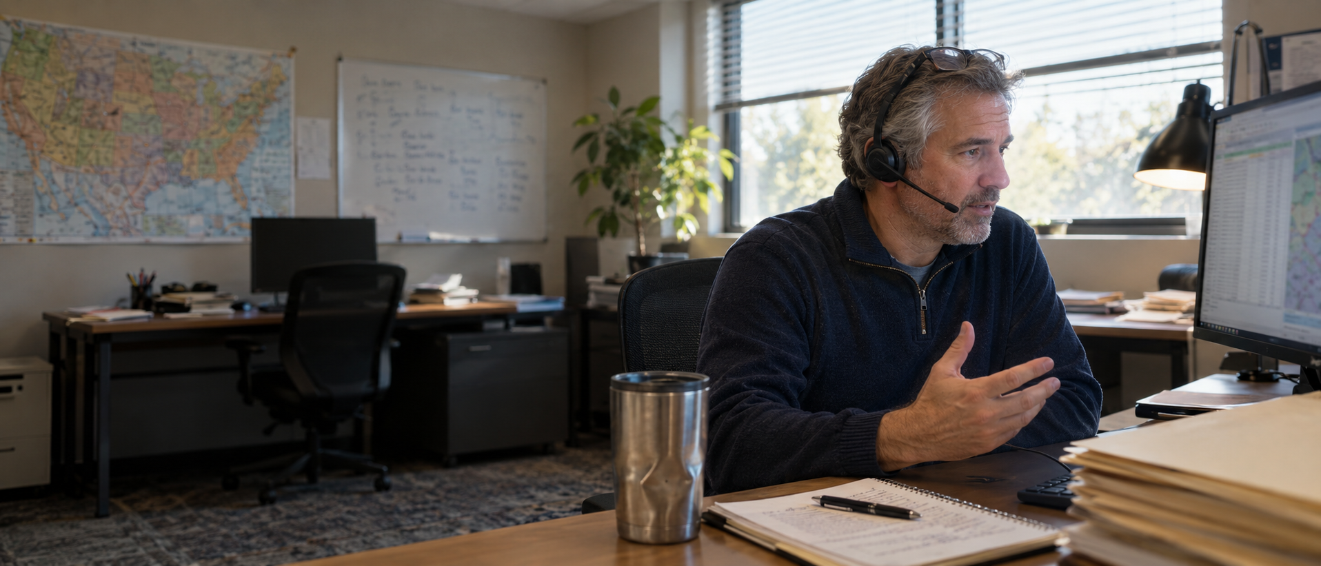 American Auto Dispatch team member answering car shipping questions by phone