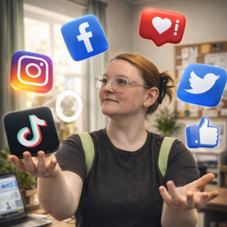 juggling social media