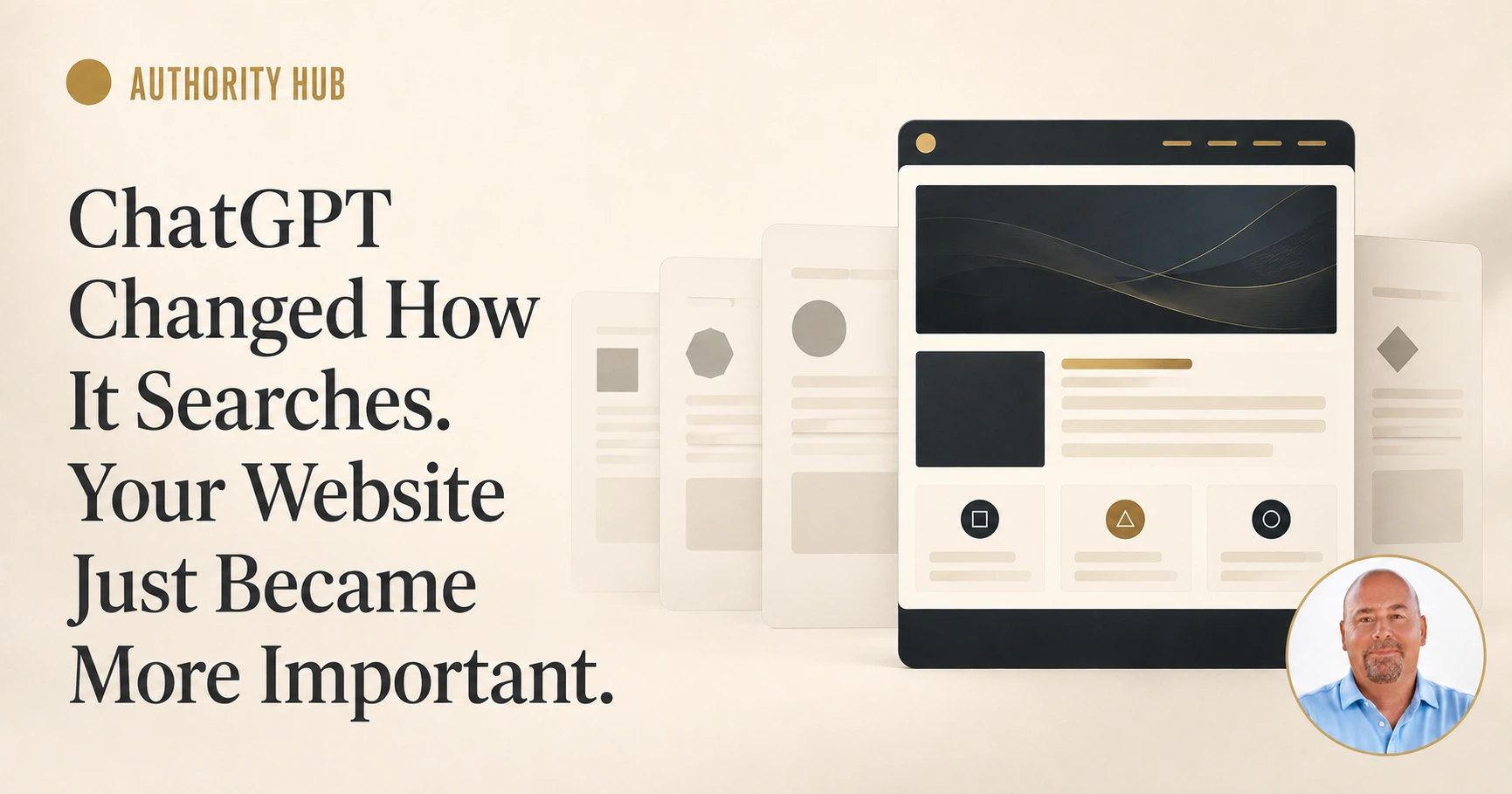 Stable company website shown against fading outside sources as ChatGPT citation patterns change