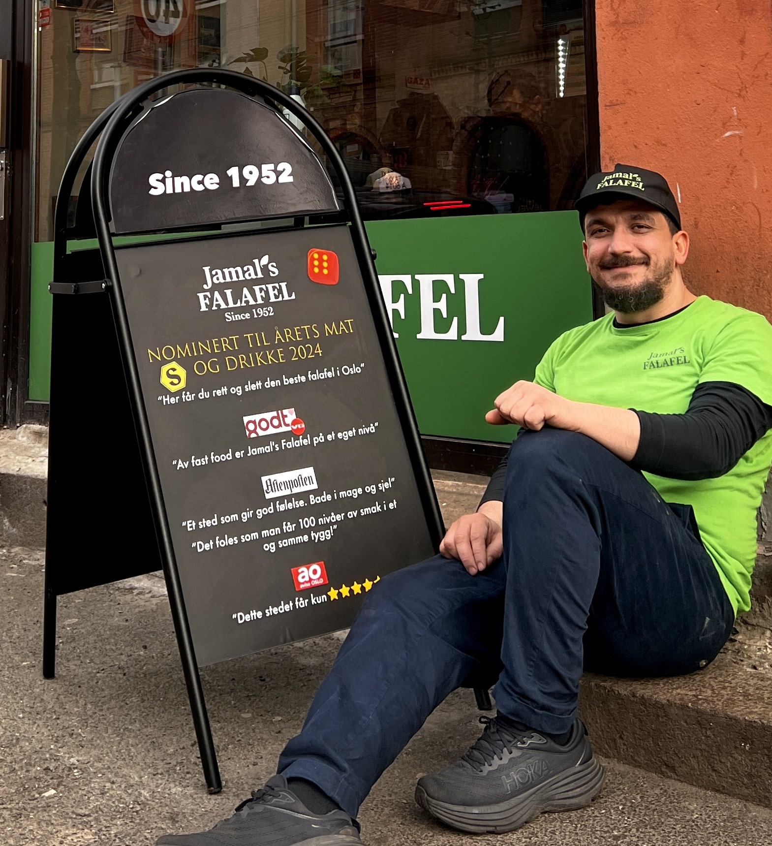 billig vegansk falafel takeaway Oslo