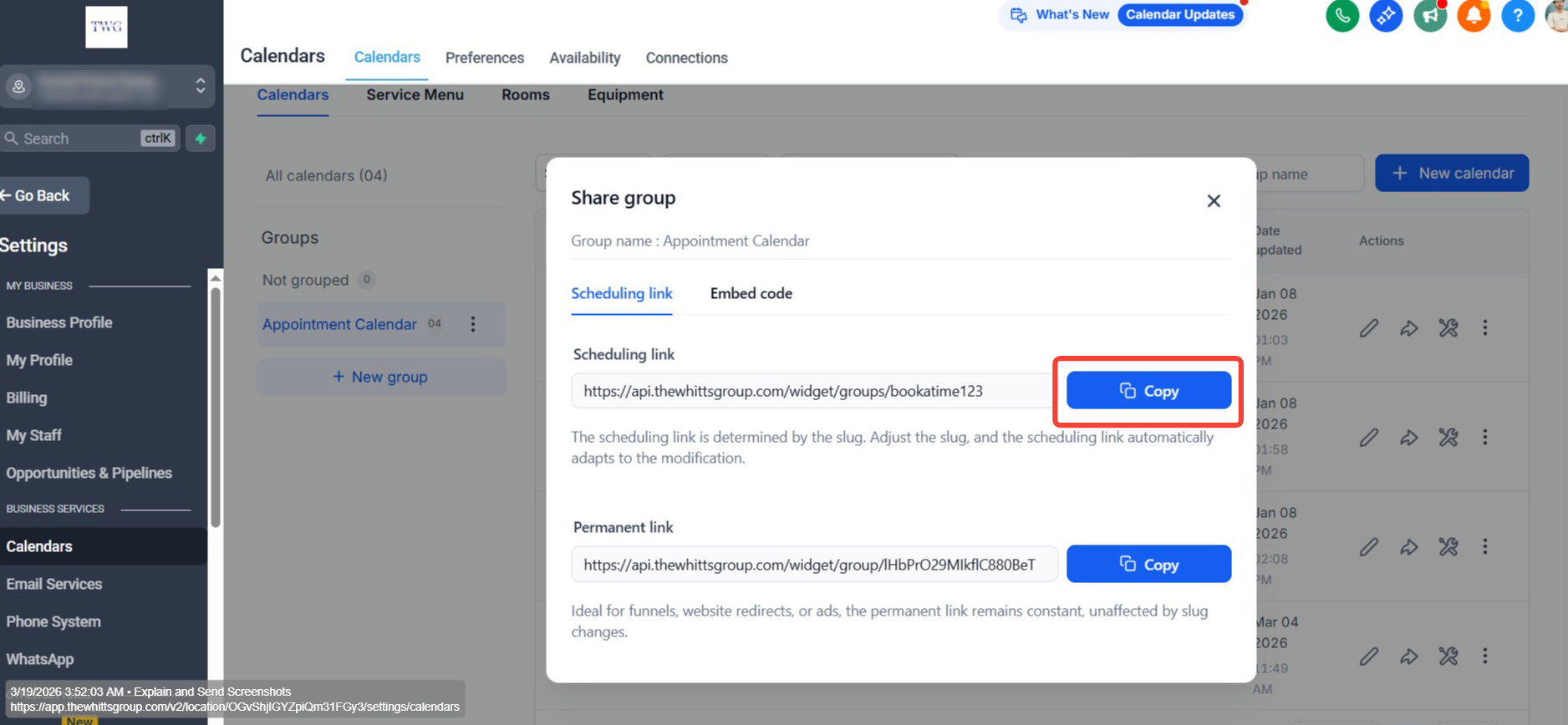 Group Calendar — Screenshot 2