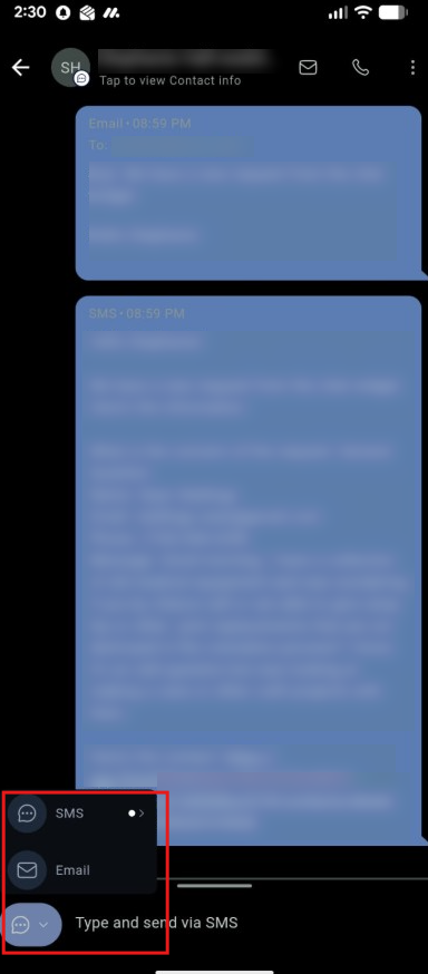 Channel Selector Mobile Screenshot