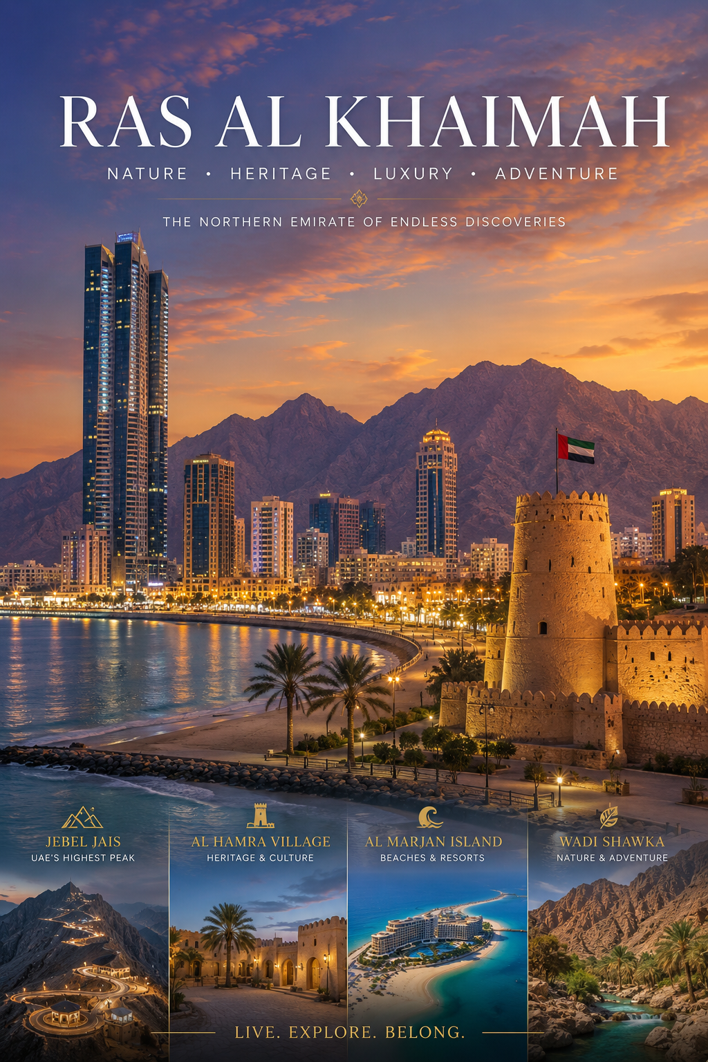 Ras Al Khaimah skyline and landmarks