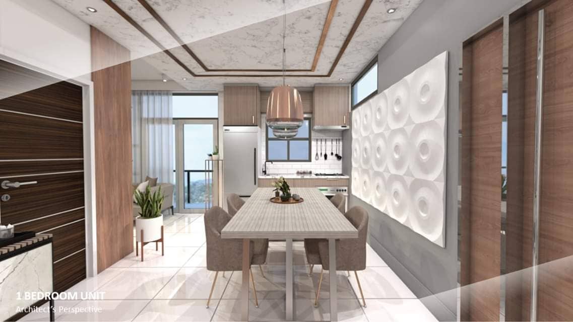 Architectural perspective of a one-bedroom Mivela Garden Residences condominium unit