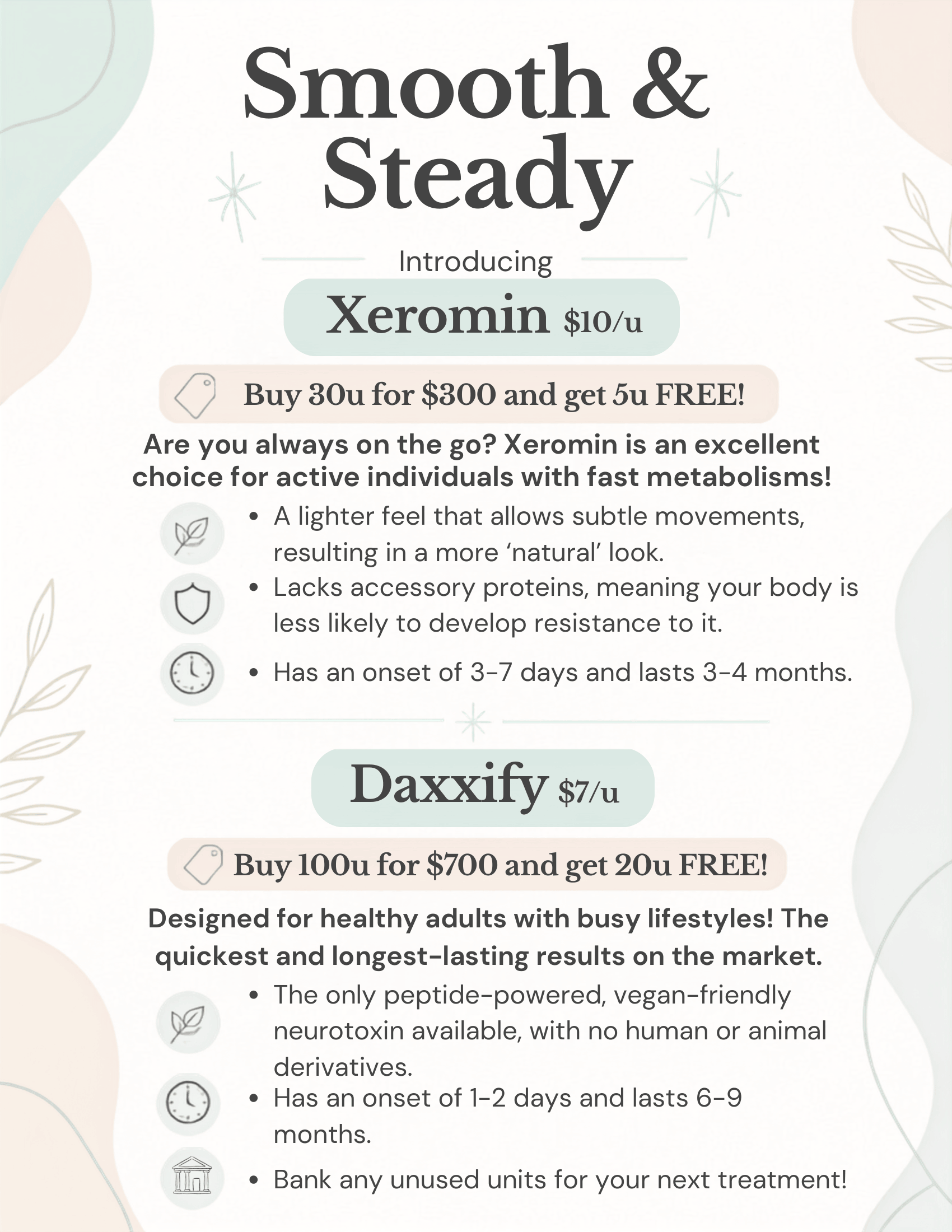 Current Special Offer at Vital Skin & Body