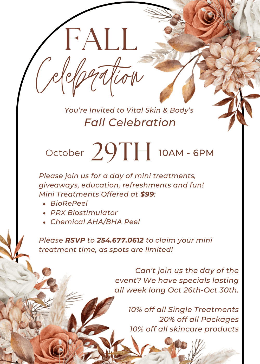 Special Offer at Vital Skin & Body