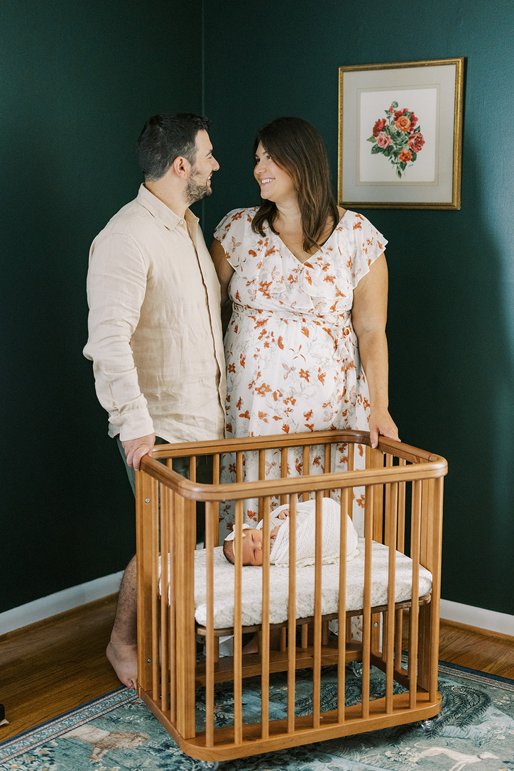 Nicole, Marc and newborn Calla