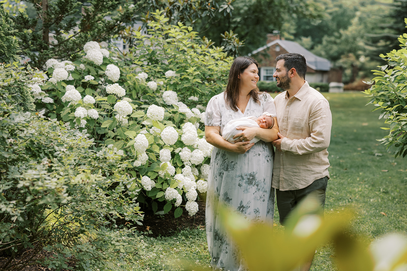 Nicole, Marc and Calla — family