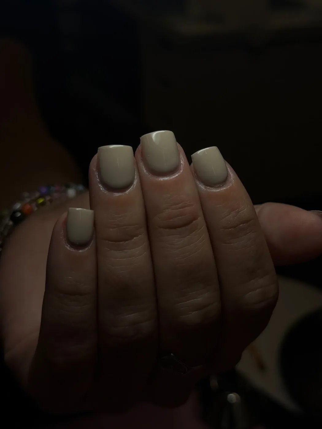 Set de gel tips blanco, cuadrada corta hecho por Brenda en el primer Seminario de Gel Tips de Trend Nails Course, Caguas
