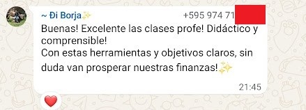 Testimonio Di Borja — excelente y didáctico