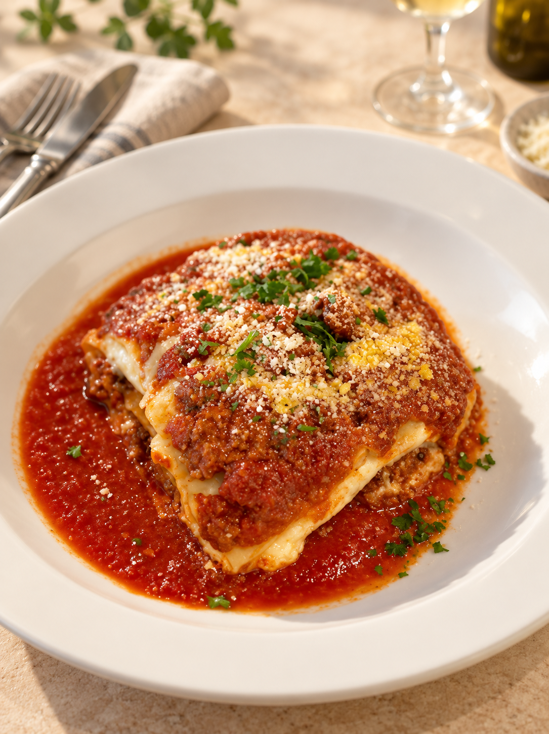 Lasagna Napoletana at Casa Cosenza Oldsmar
