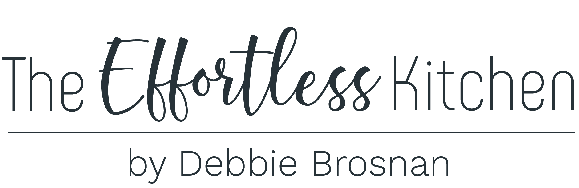 The Effortless Kitchen by Debbie Brosnan Logo