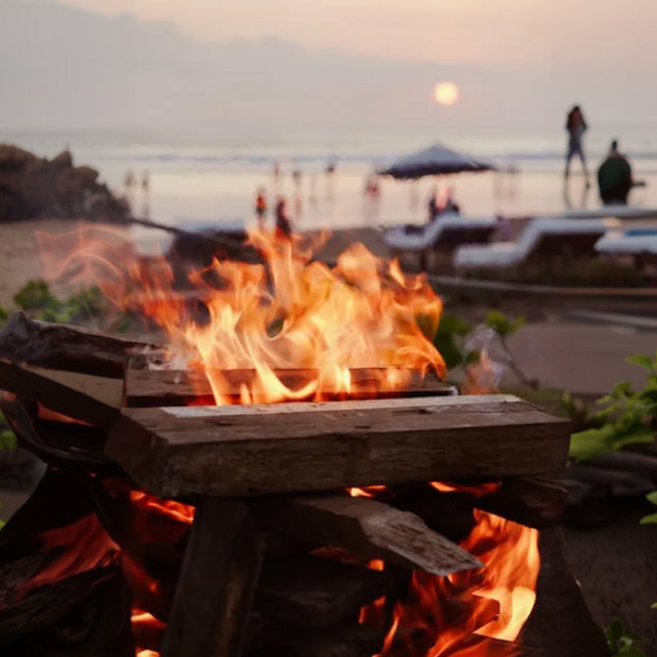 Sunset bonfire experience at Snorkel Park Beach Club