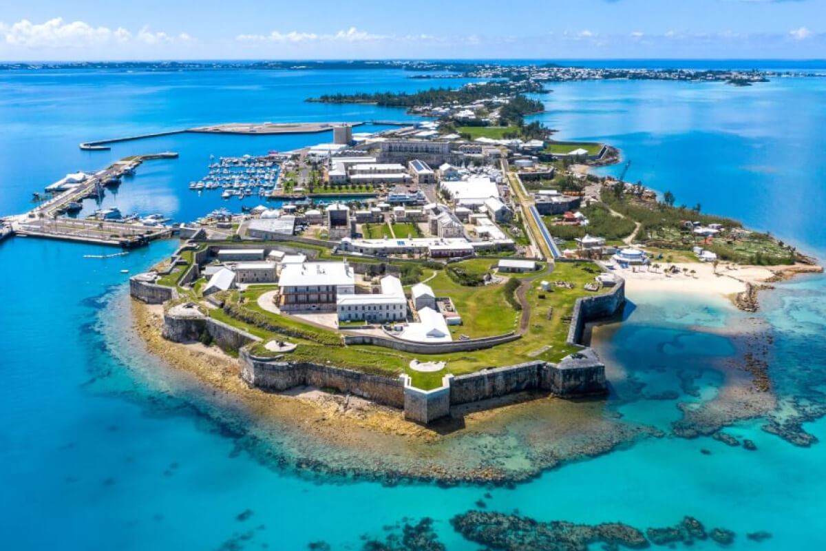 Snorkel Park beach club drone shot