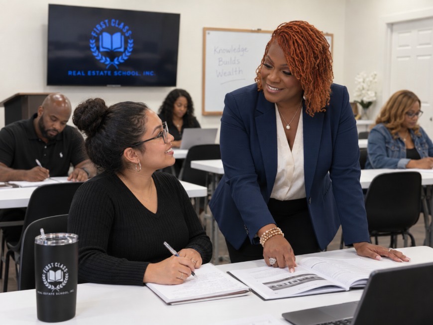First Class Real Estate Classroom