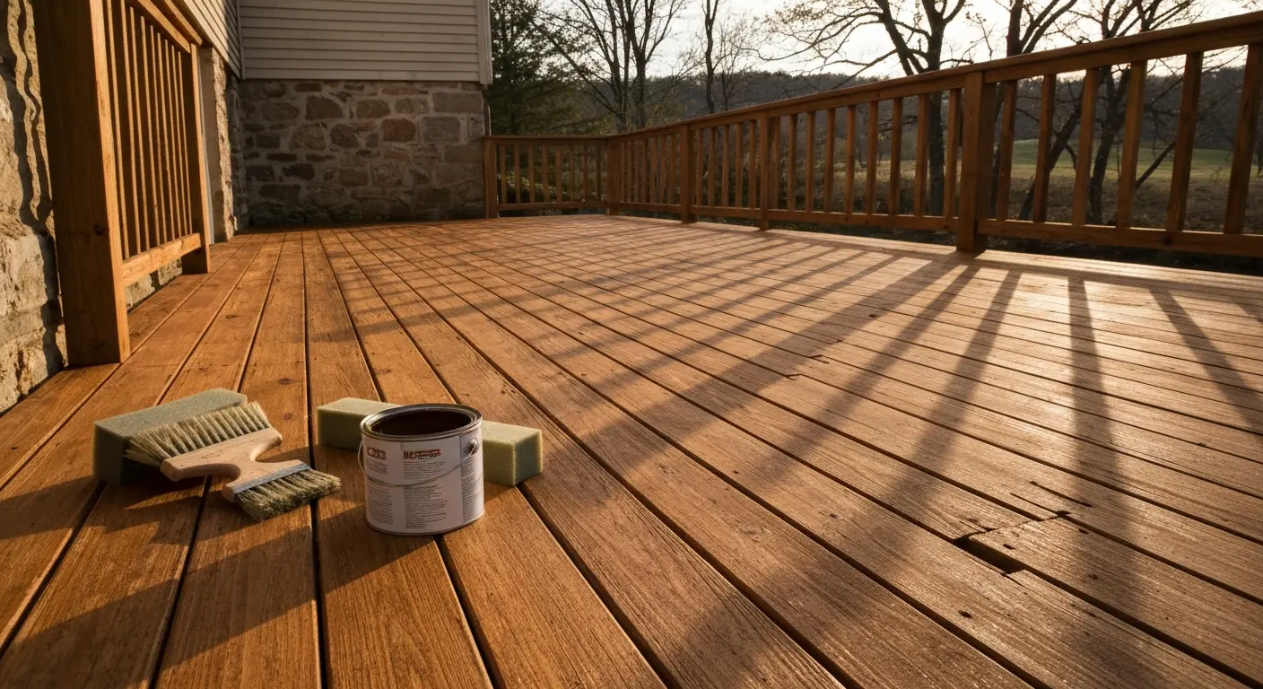 Deck staining service