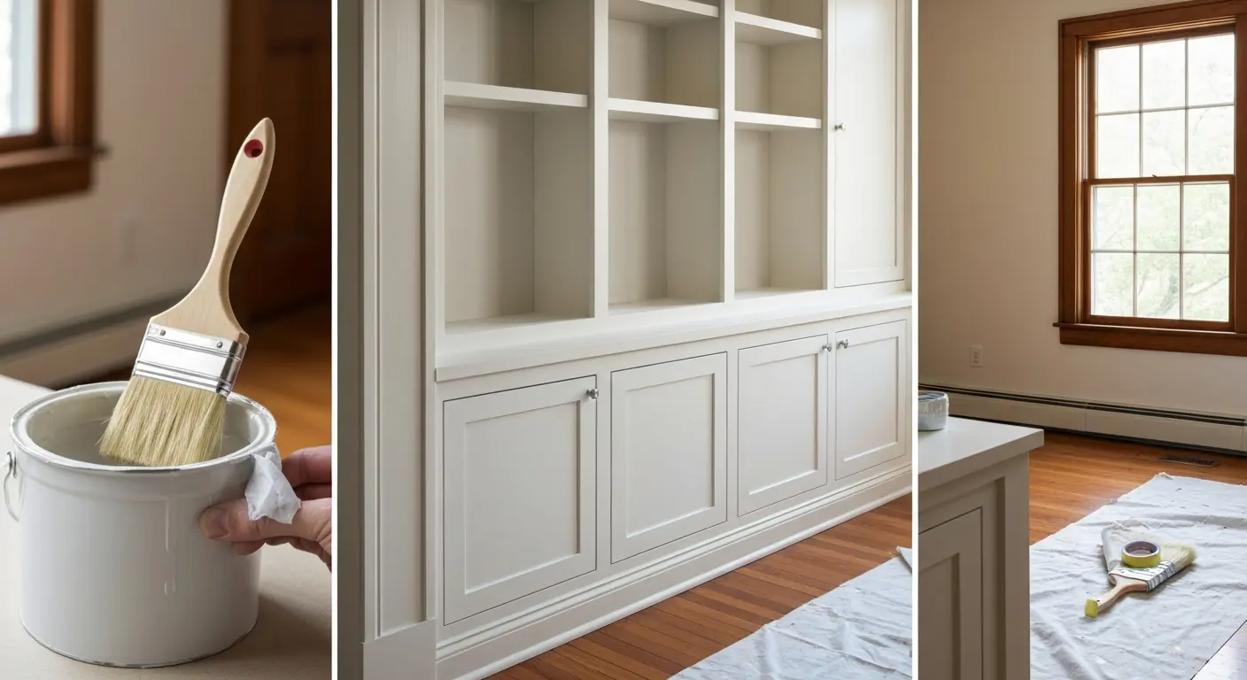 Built-in cabinet painting project