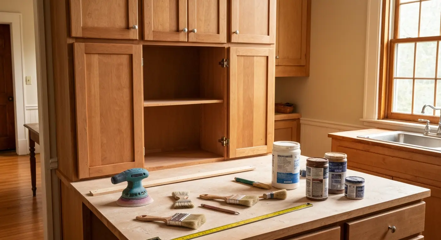 Cabinet refinishing project