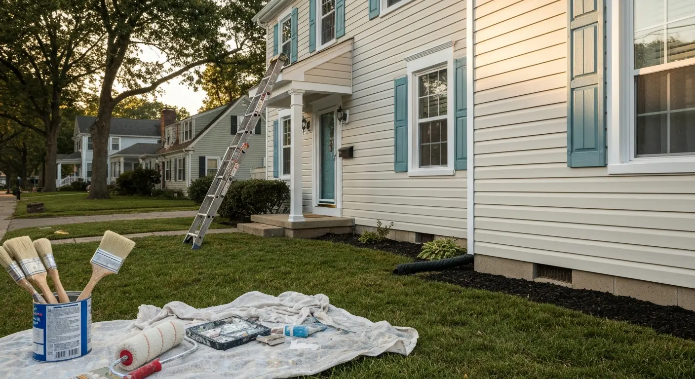 Exterior house painting in Red Oaks Mill